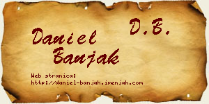 Daniel Banjak vizit kartica